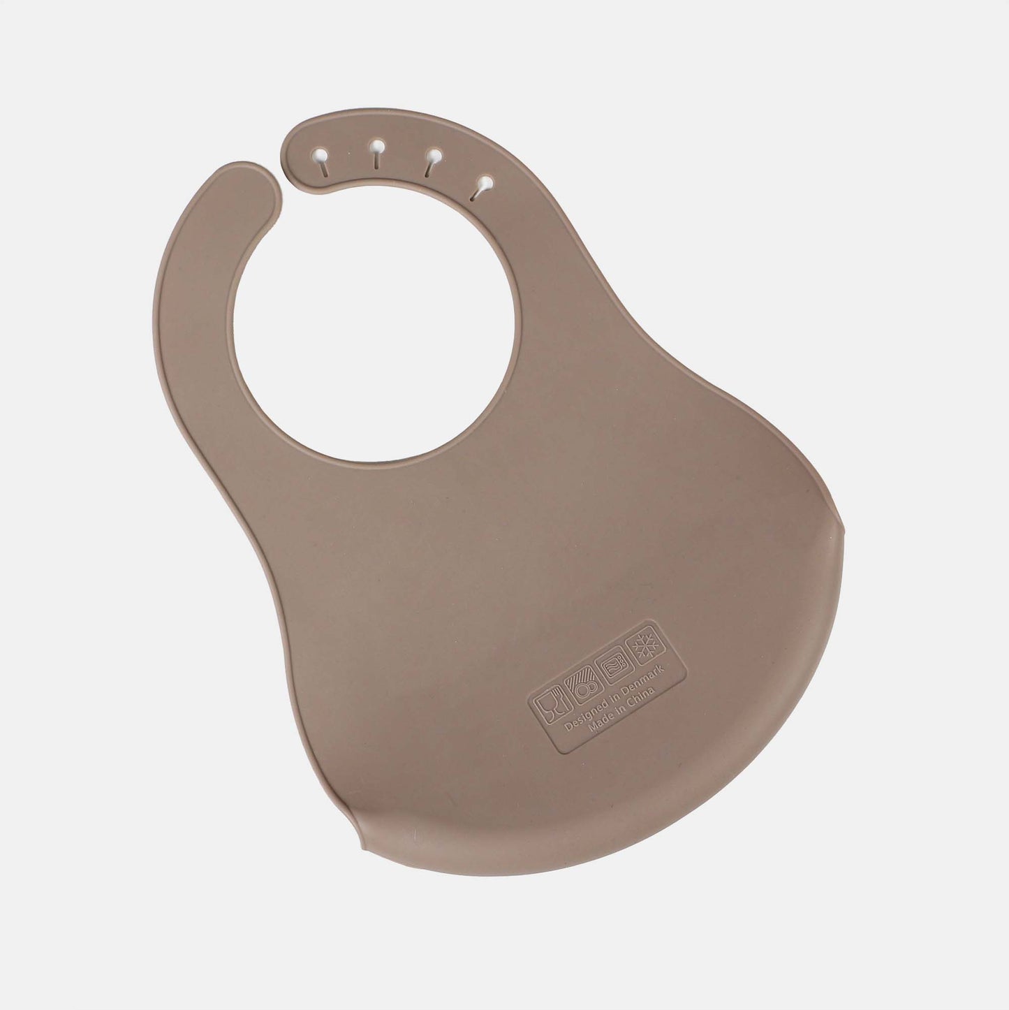 Silikon Lätzchen von Cam Cam Copenhagen in Taupe