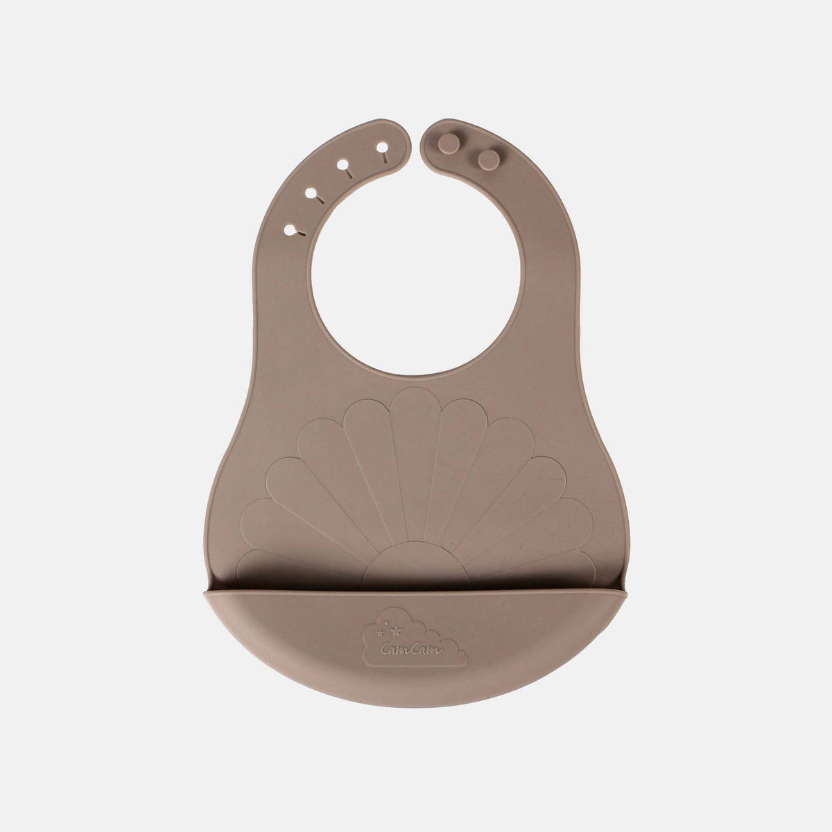 Silikon Lätzchen von Cam Cam Copenhagen in Taupe