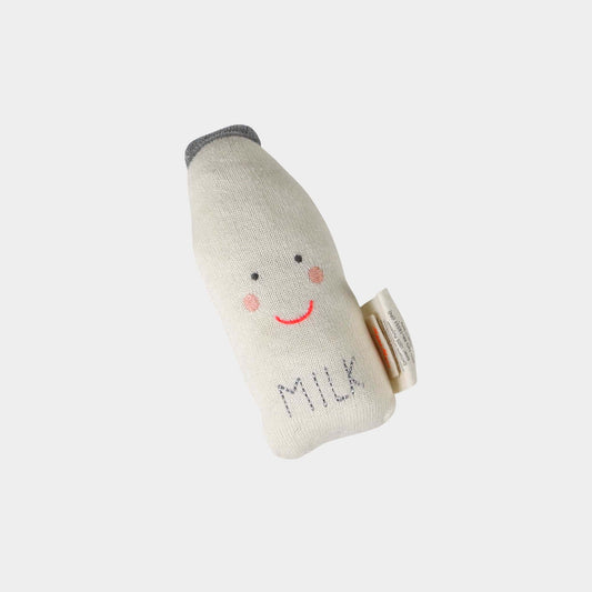 Süße Milchflaschen Rassel von Meri Meri mit Stickereien